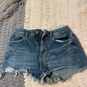 Garage jean shorts